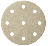 Klingspor Papier de verre rond 125 Velcro 5 pièces 9 trous P240