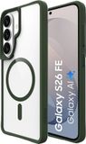 Buddi Hybrid - Hoesje Geschikt voor Samsung Galaxy S26 FE - Compatibel met MagSafe - Back Cover met Magneet - Magnetische Beschermhoes - Case Transparant Groen