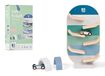 BS Toys GA528 – Piste de voiture en bois avec 2 voitures et 2 portails