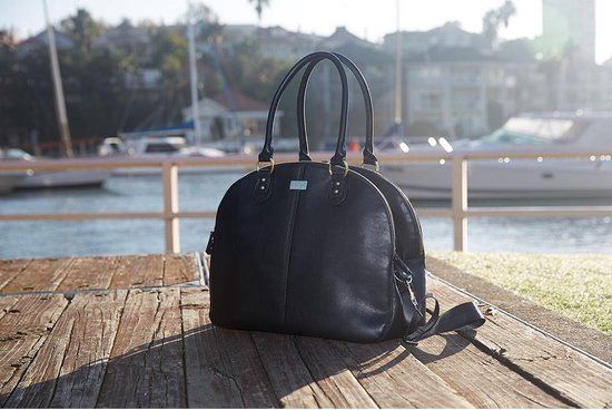 Isoki Madame Polly Verzorgingstas - Zwart - Schoudertas - Katoen