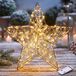 Spetebo Led-lichtster 50 cm goud