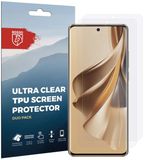 Rosso Screen Protector Ultra Clear Duo Pack Geschikt voor Oppo Reno 10 Pro Plus