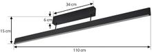Lucande Smart LED plafondlamp Mylosh, zwart, CCT, Tuya