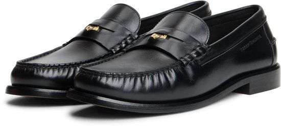 Tommy Hilfiger Leren Loafers Zwart Heren Maat 40