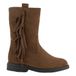 Graceland bottines aspect suède à talon - marron