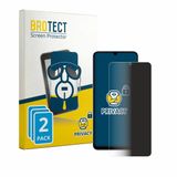 BROTECT - privacy screenprotector voor vivo Y05 - Folie Beschermfolie Blauwlichtfilter 2 Stuks