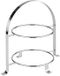 APS Serveerstandaard - Metaal - Rond - Zilver - H 30 cm