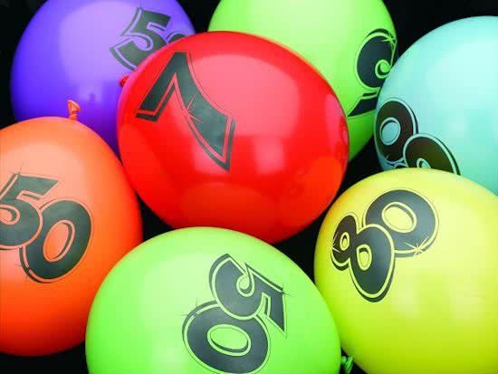 Haza Ballonnen 5 jaar - 6 stuks - assorti kleuren