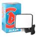 Alkar 9002031 Complete achteruitkijkspiegel handmatig, vlak, chroom