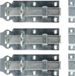 Deltafix Schuifslot/hangslotschuif - 3x - 12 x 4.5cm - Verzinkt staal