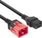 ACT Netsnoer C19 IEC Lock - C20 IEC Lock Dual Locking zwart 2 m, PC3636 PL0002