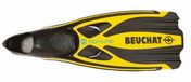 Beuchat 1dive palmes plongée jaune EU 36-37