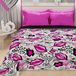 PETTI Artigiani Italiani - Sprei voor Frans bed, 220 x 260 cm, 100 g/m², dubbelzijdig, voor Frans bed, licht dekbed, lippenstift, wit, 100% Made in Italy