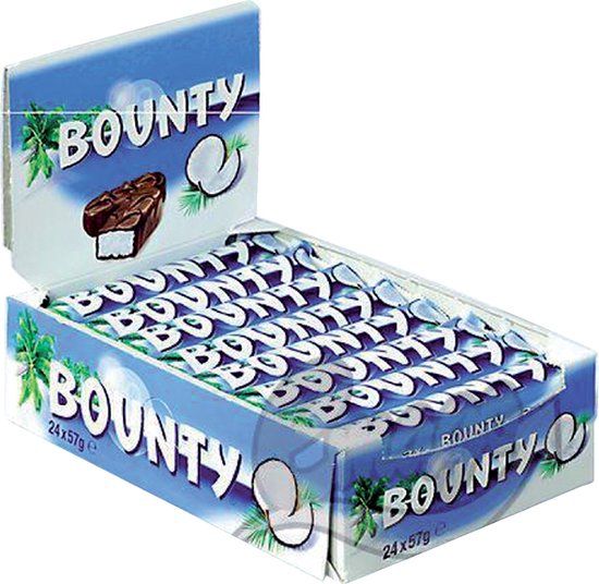 Bounty Snoep Bounty reep 24x57 gram