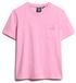 Superdry Essential garment-dye T-shirt met logo en borstzak Dames T-shirts lilac chiffon
