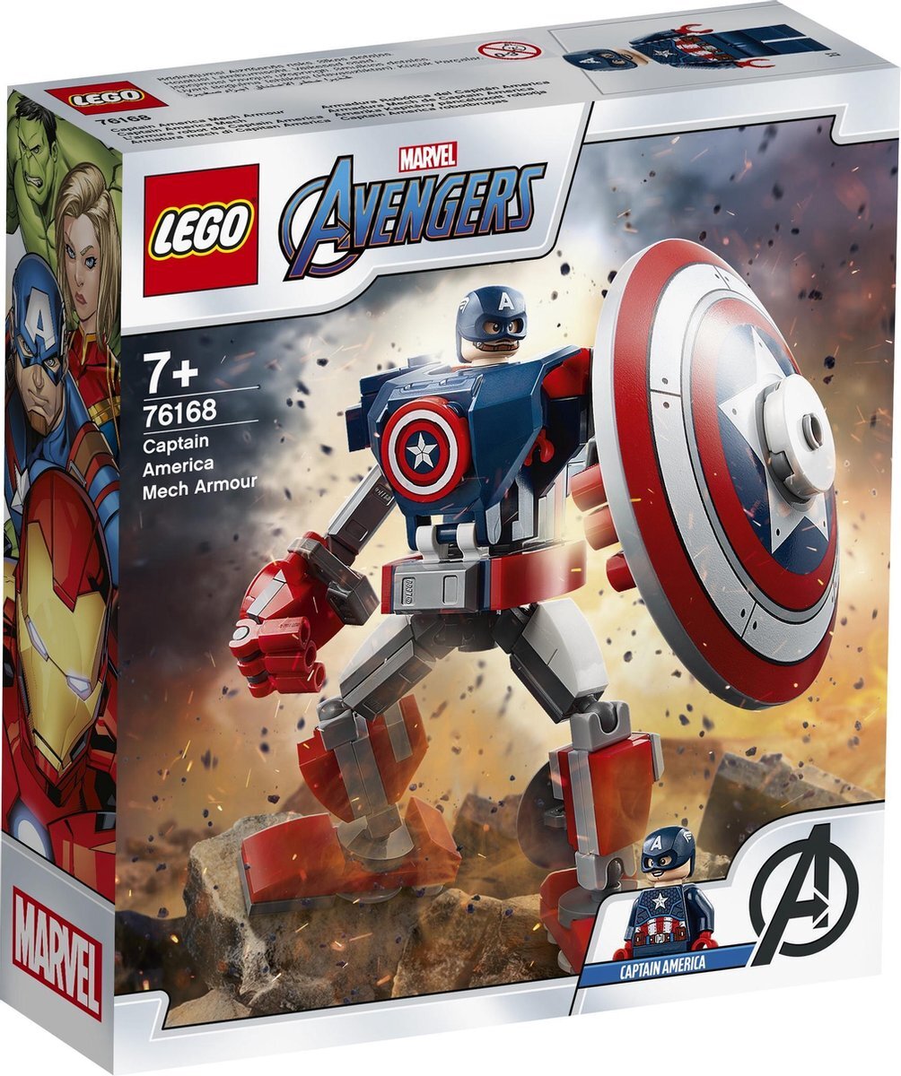 lego Marvel Avengers Captain America Mechapantser