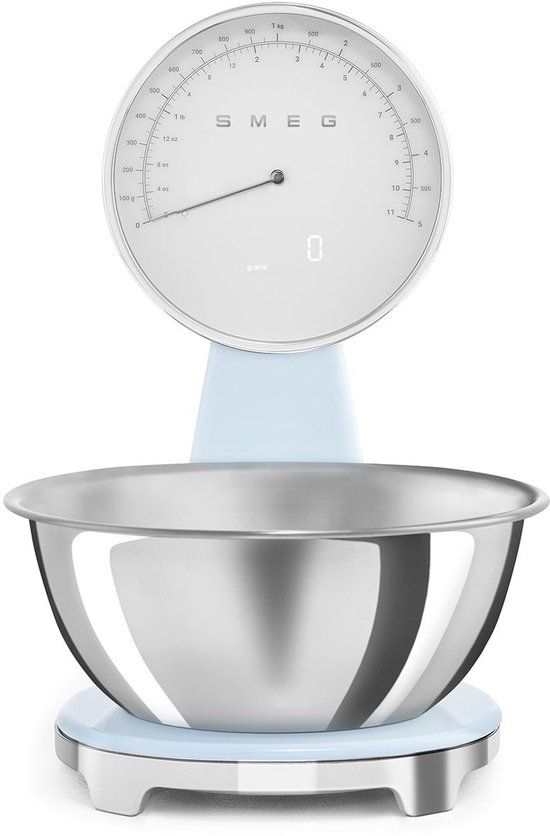 SMEG KSF01PBWW Keukenweegschaal - Pastelblauw