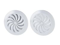 110 T95a 110 mm rond ventilatierooster met verstelbaar klepje en muggennet