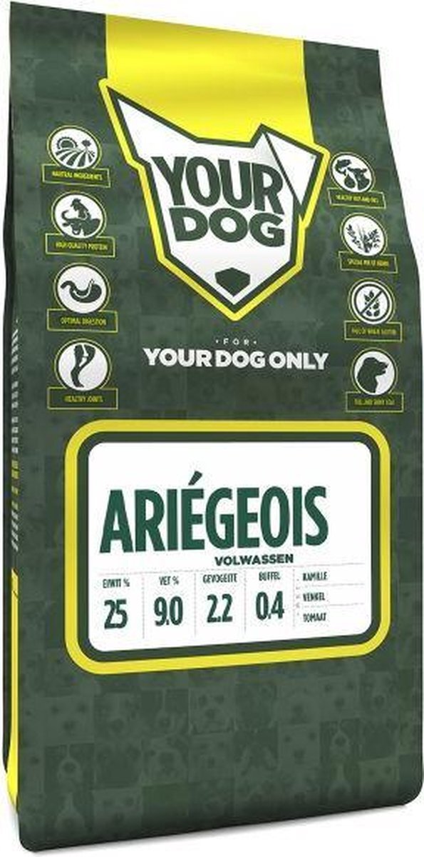 Yourdog Volwassen 3 kg ariÉgeois hondenvoer