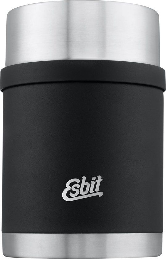 Esbit Sculptor Thermos Voedselcontainer - 750 ml - RVS - Zwart