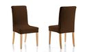 Martina Home Emilia pak kussenslopen voor stoel met rugleuning, stof 24x30x6 cm bruin