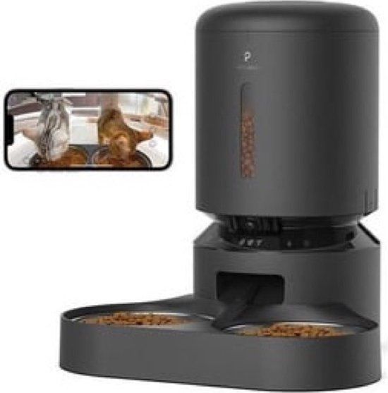 Petlibro Granary - Automatische Voerbak voor Huisdieren met Camera - 5L - Zwart