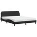 vidaXL Lit avec matelas "Dover" Similicuir Noir 160x200 cm