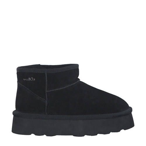 s.Oliver Ailah Suede Ankle Boots - Black