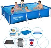 Steel Pro Bestway Zwembad Combi Deal - Steel Pro Rechthoekig 300x201x66 cm