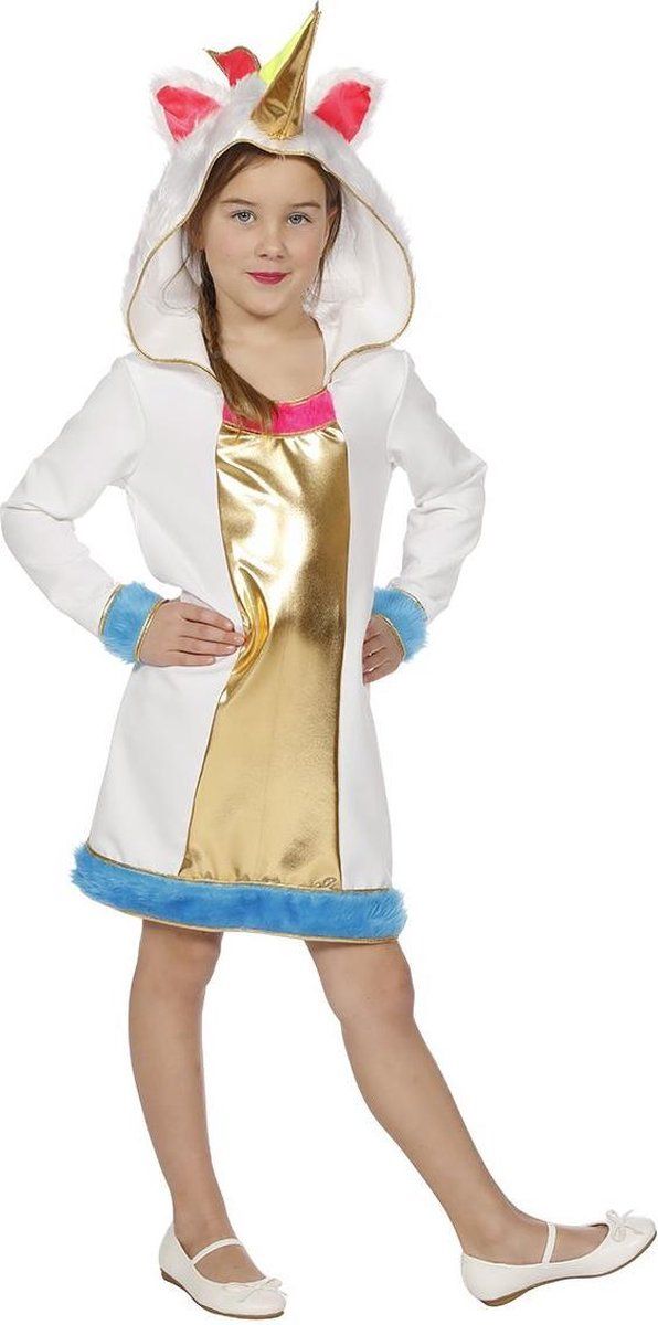 Feestbeest.nl Eenhoorn (mt 128) - Multicolor - Polyester - EAN: 8714438735442