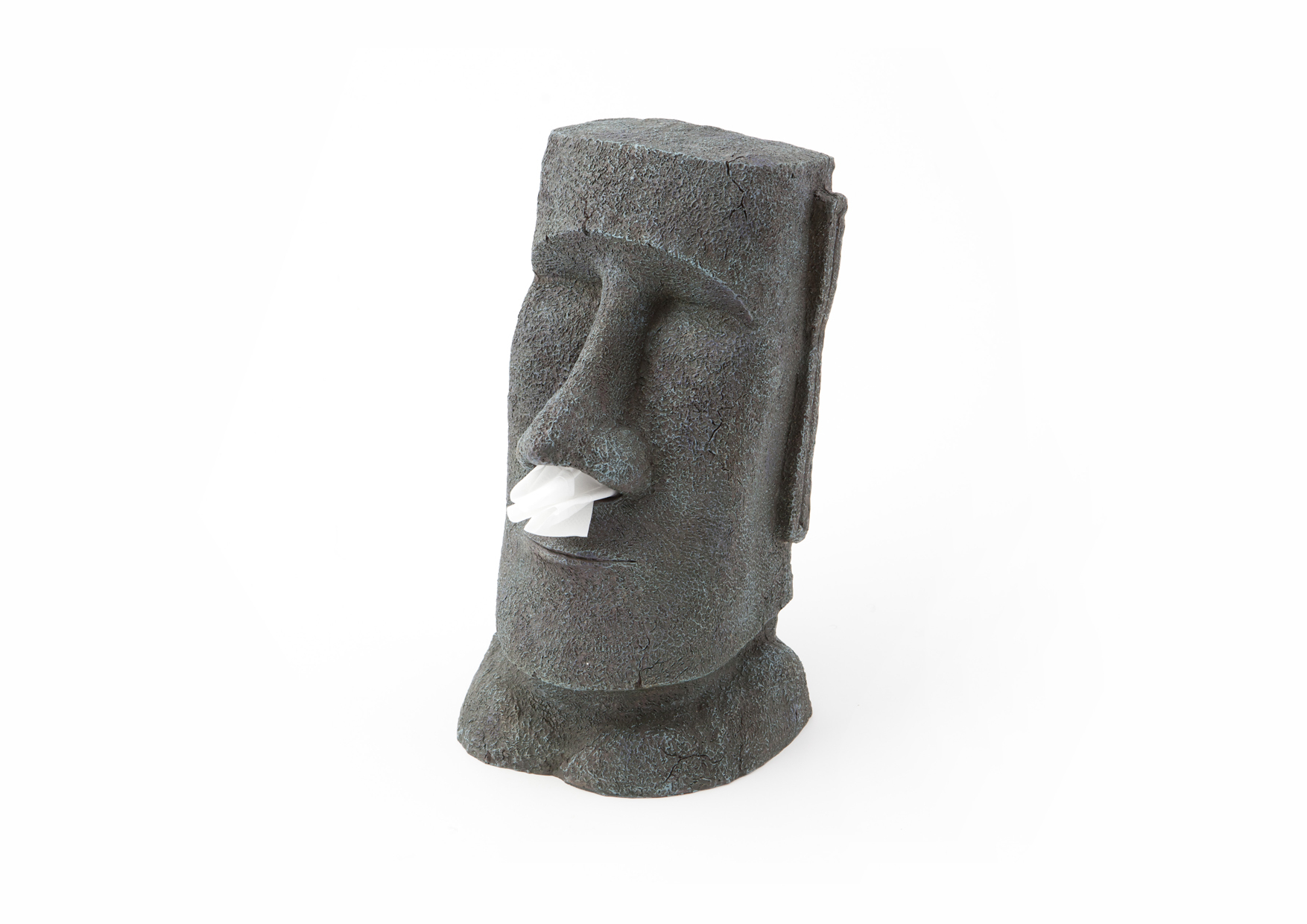 Rotary Hero Moai Tissue Box Houder - Tissuehouder - Grijs Moai Tissue Houder