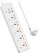 Max Prise multiple avec USB - Prise multiple avec interrupteur individuel - Max - 3250 W - Blanc