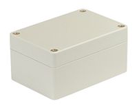 Blanko Modulaire behuizing, universele behuizing van ABS-kunststof met deksel, multifunctionele behuizing met montagepunten voor printplaten, IP 65 beschermingsklasse, l x b x h 100 x 68 x 50 mm