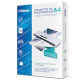 WAYTEX 78278 lamineerfolie, A4, zeer dik, 2 x 175 (350) micron, voor hete lamineerapparaten, 100 stuks