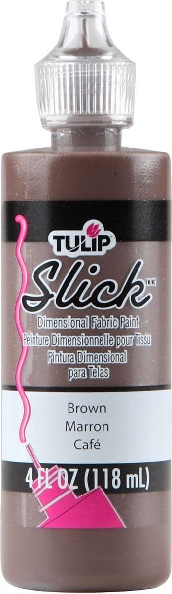 Tulip Dimensionele Stof verf - Slick Brown - 118ml