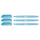 Pilot markeerstift Frixion Light Soft blauw 12 stuks
