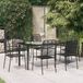 Prolenta Maison Exclusive Tuinset voor buiten, 7-delig, zwart, met katoenen touw en staal