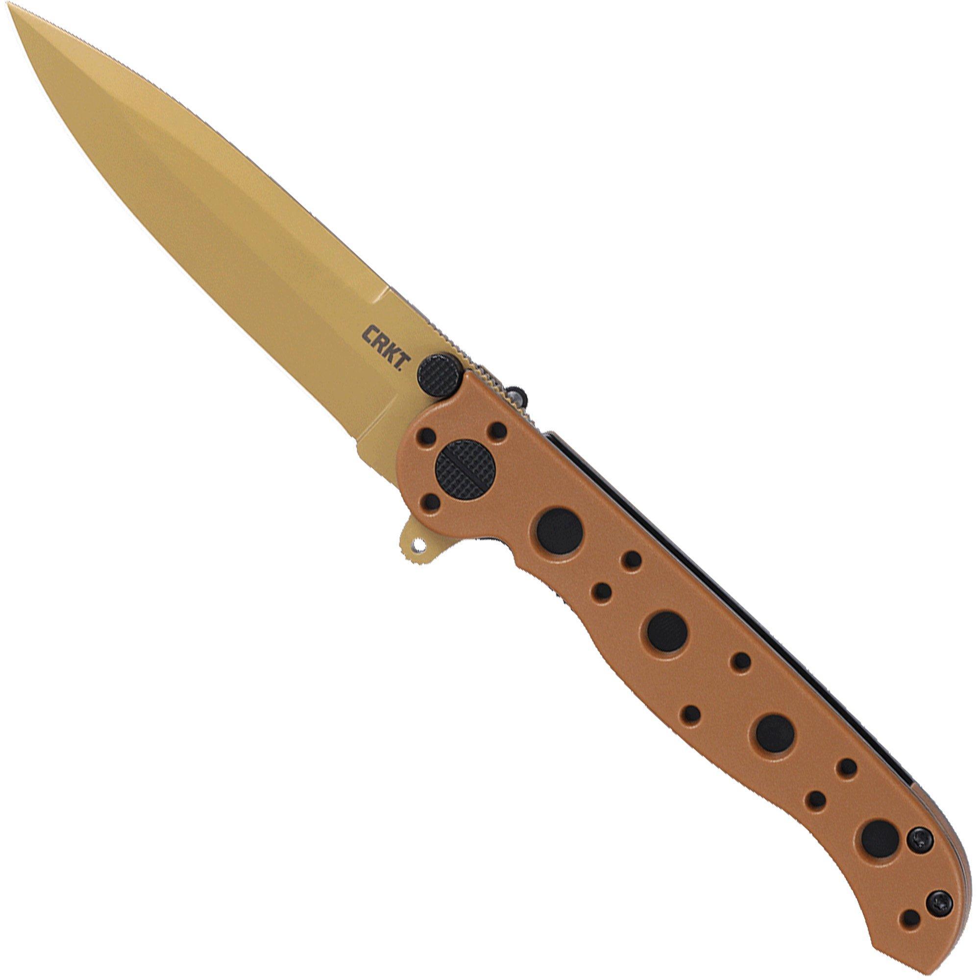 CRKT CRKT M16 Spear Point M16-01DZ, Desert Tan GRN zakmes, Kit Carson design