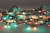 Anna's Collection kerstverlichting - 700 led lampjes - groen/rood - 1600 cm - lichtsnoer - met timer