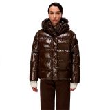 NAPAPIJRI Winterjas 'A-Glane' chocoladebruin