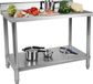Royal Catering table de travail inox - ECO - 150 x 60 cm - 400 kg - crédence