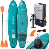 Movino Adria - Sup Board - 11’6” (350 cm) - Opblaasbaar - Max. 160 kg - Rugzak - Dubbele pomp - Leash, Vin - 2-in-1 peddel - Kajakstoel - Reparatieset