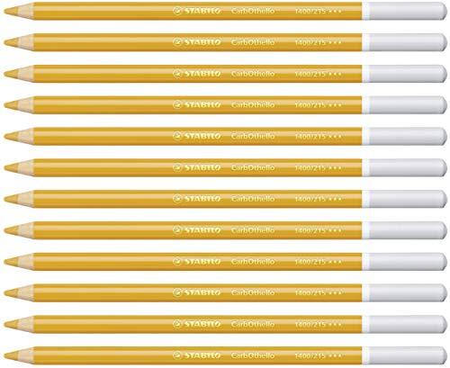 Stabilo Pastelkrijtstift - CarbOthello - 12 stuks - indisch geel