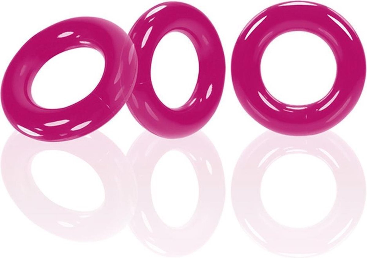 Oxballs Willy Ringen 3-Pack Cockrings - Hot Pink