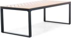 BUITEN living Kampa dining tuintafel | aluminium + polywood | Natural Wood | 210x100cm | 6 personen