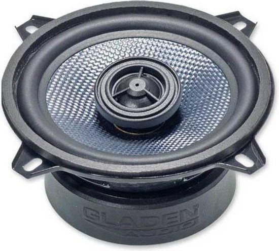 Gladen Audio RC 100 - 10cm 2-Way Coaxial Car Speakers - 65W - Black