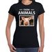 Bellatio Decorations Farm Animals Varken Dames T-shirt Zwart XL