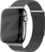 Bandz Milanese loop band geschikt voor Apple Watch 1/2/3/4/5/6/8/9/SE - Maat: 38/40/41/42mm - Zwart