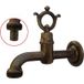 Fonderia Bongiovanni - 264 Robinet en laiton avec raccord en caoutchouc pour fontaine de jardin à la maison