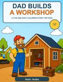 Dad Builds a Workshop: A Fun and Easy Coloring Story for Kids Ages 4-6